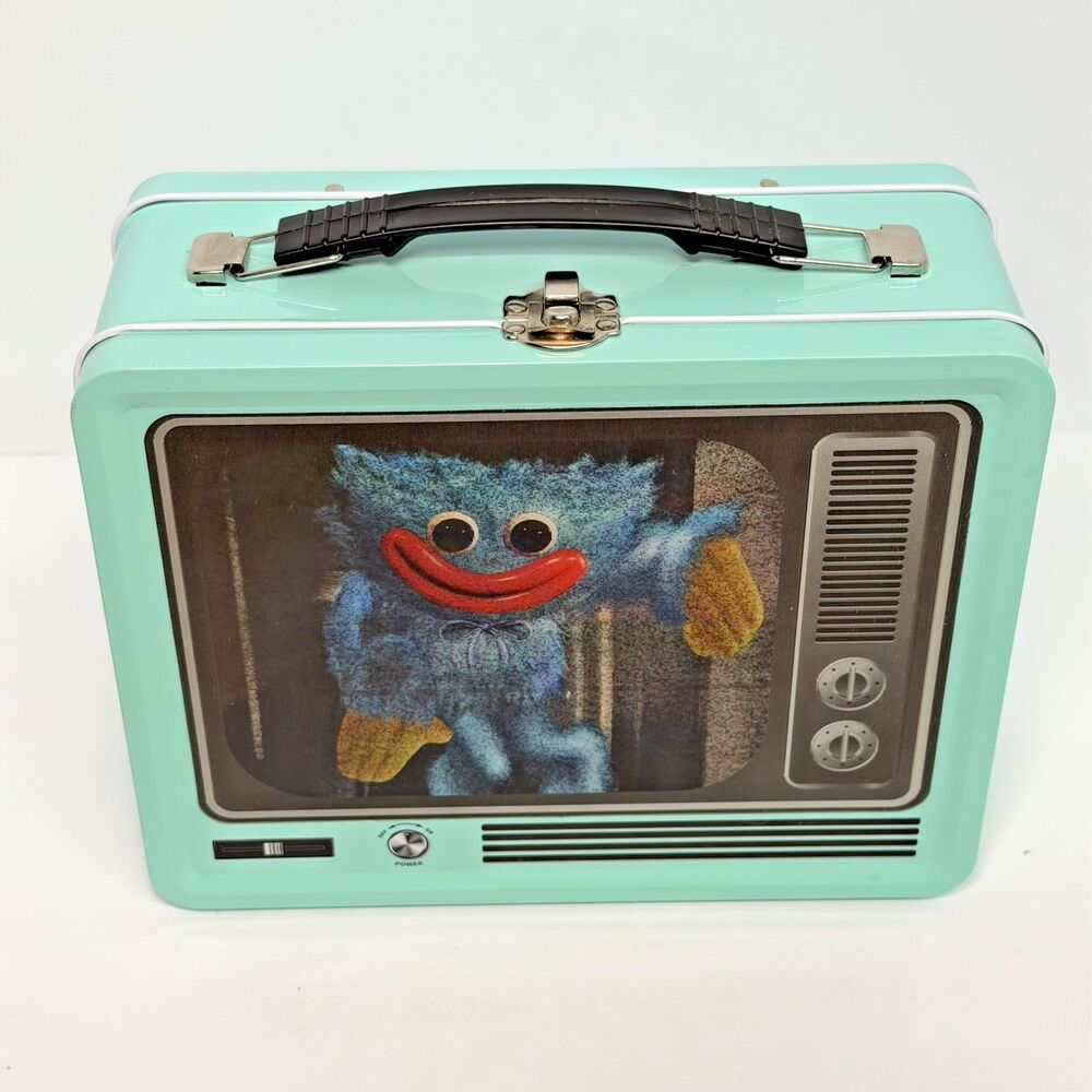 Poppy Playtime Lenticular Huggy Wuggy Lunchbox Metal Tin Lunch Box *Minor Flaws*
